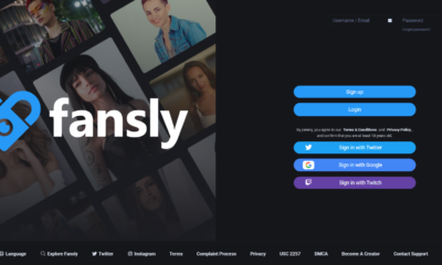Fansly home page