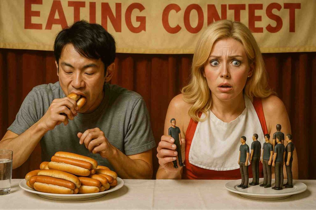 eating contest starlette surprise final