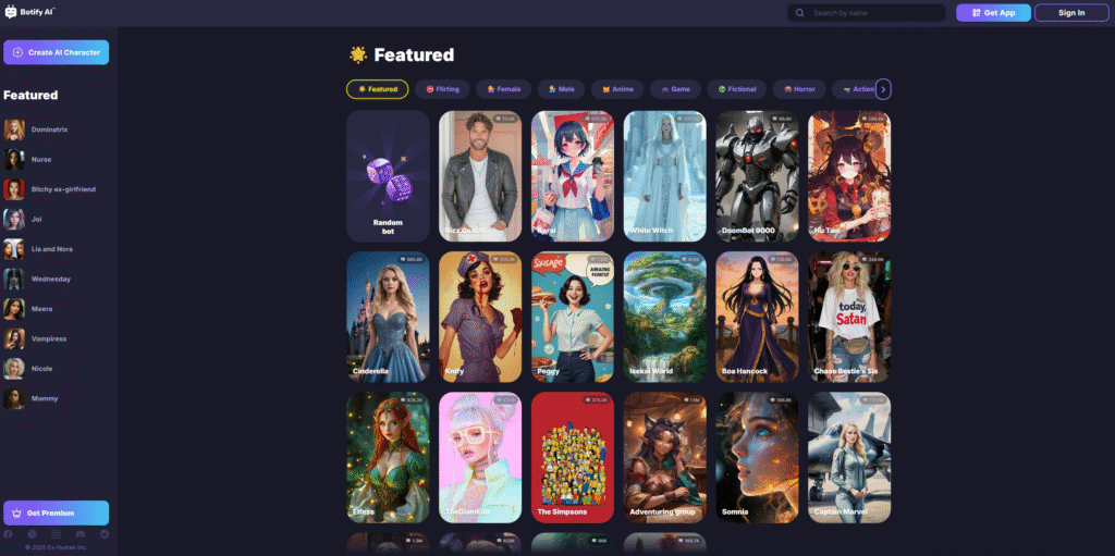 Top AI GirlFriend Platforms of 2025 16 Botify AI